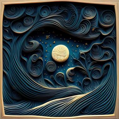 3D model starry night (STL)